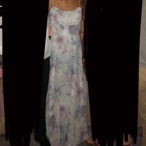 beautiful multi colored prom dress!